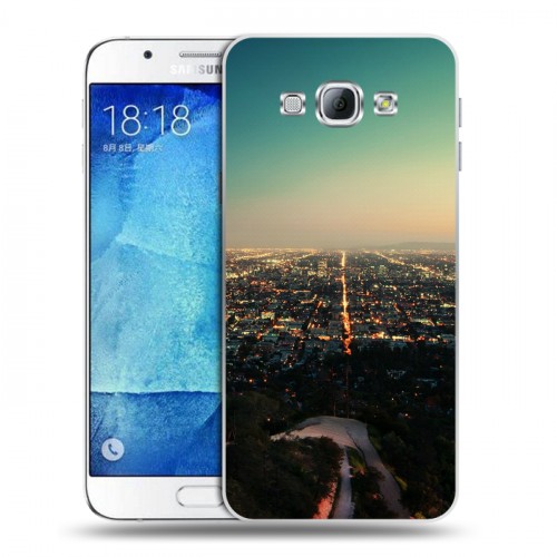 Дизайнерский пластиковый чехол для Samsung Galaxy A8 Лос-Анжелес