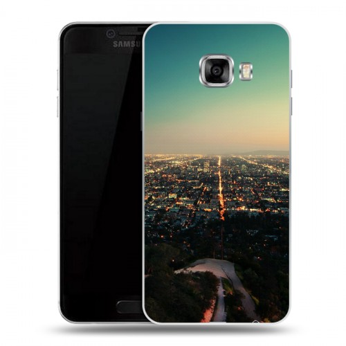 Дизайнерский пластиковый чехол для Samsung Galaxy C5 Лос-Анжелес