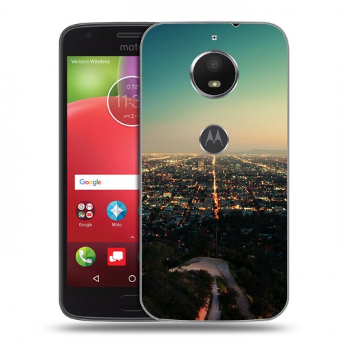 Дизайнерский пластиковый чехол для Motorola Moto E4 Plus Лос-Анжелес