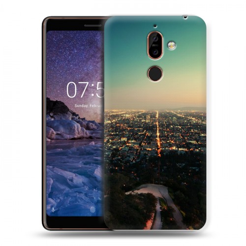 Дизайнерский пластиковый чехол для Nokia 7 Plus Лос-Анжелес