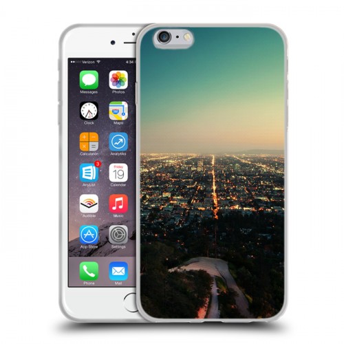 Дизайнерский силиконовый чехол для Iphone 6 Plus/6s Plus Лос-Анжелес
