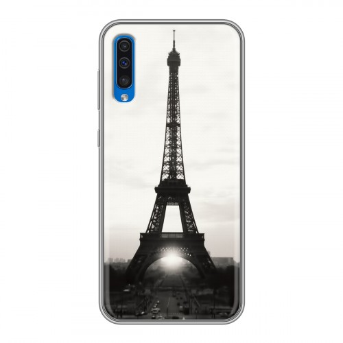 Дизайнерский пластиковый чехол для Samsung Galaxy A50 Париж
