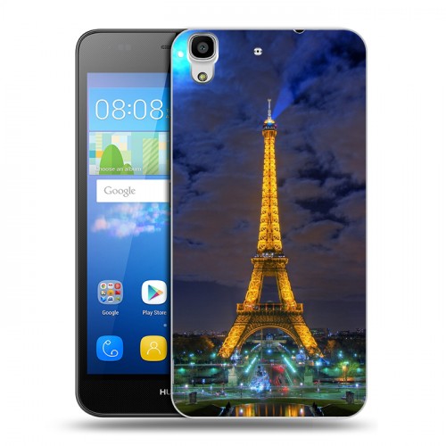 Дизайнерский пластиковый чехол для Huawei Y6 Париж