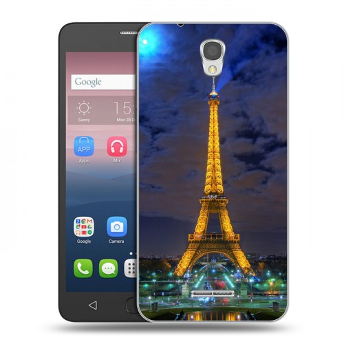 Дизайнерский силиконовый чехол для Alcatel Pop 4 Париж