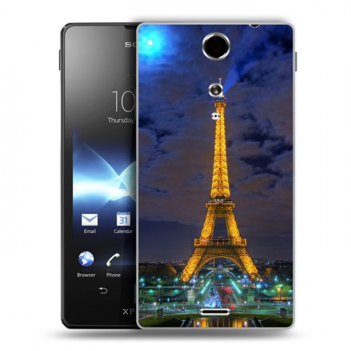 Дизайнерский пластиковый чехол для Sony Xperia TX Париж