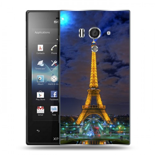 Дизайнерский пластиковый чехол для Sony Xperia acro S Париж