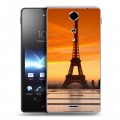 Дизайнерский пластиковый чехол для Sony Xperia TX Париж