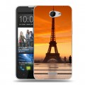 Дизайнерский пластиковый чехол для HTC Desire 516 Париж