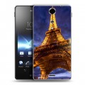 Дизайнерский пластиковый чехол для Sony Xperia TX Париж