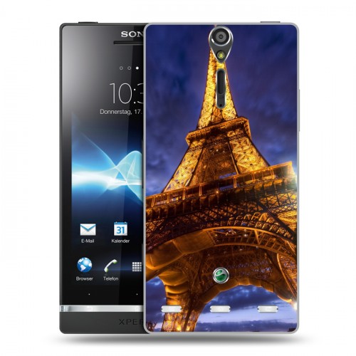 Дизайнерский пластиковый чехол для Sony Xperia S Париж