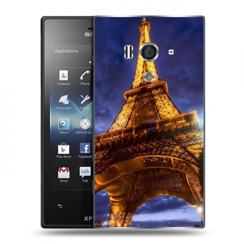 Дизайнерский пластиковый чехол для Sony Xperia acro S Париж