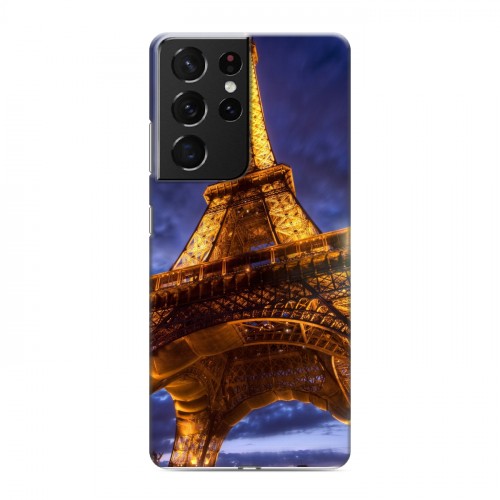 Дизайнерский пластиковый чехол для Samsung Galaxy S21 Ultra Париж