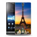 Дизайнерский пластиковый чехол для Sony Xperia S Париж