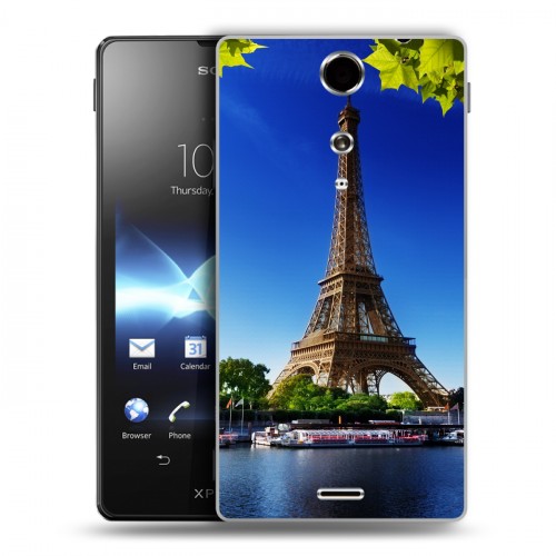 Дизайнерский пластиковый чехол для Sony Xperia TX Париж