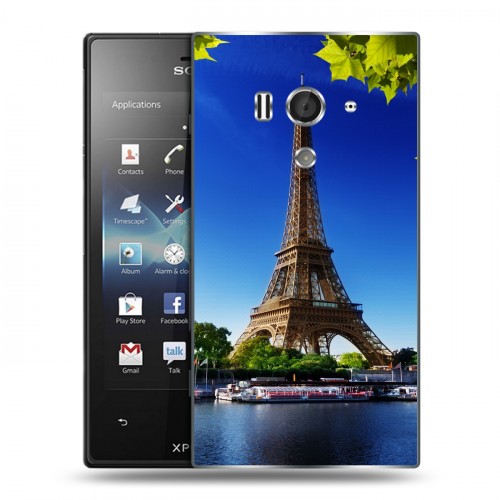 Дизайнерский пластиковый чехол для Sony Xperia acro S Париж