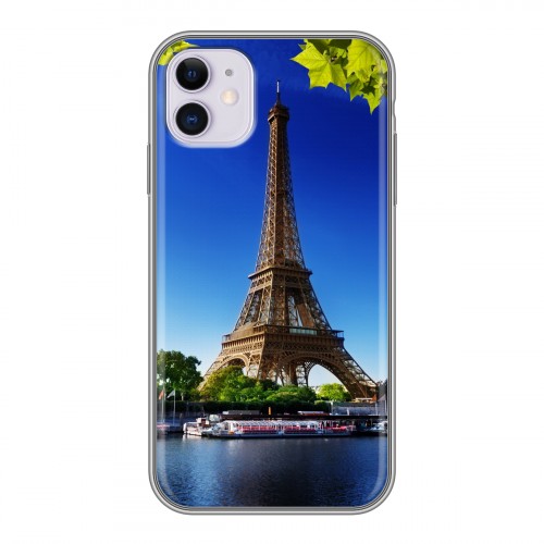 Дизайнерский силиконовый чехол для Iphone 11 Париж