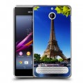 Дизайнерский силиконовый чехол для Sony Xperia E1 Париж