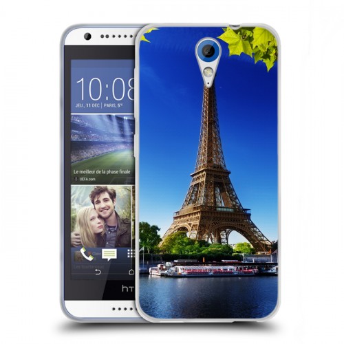Дизайнерский пластиковый чехол для HTC Desire 620 Париж