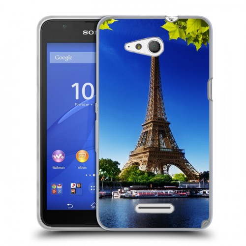 Дизайнерский пластиковый чехол для Sony Xperia E4g Париж