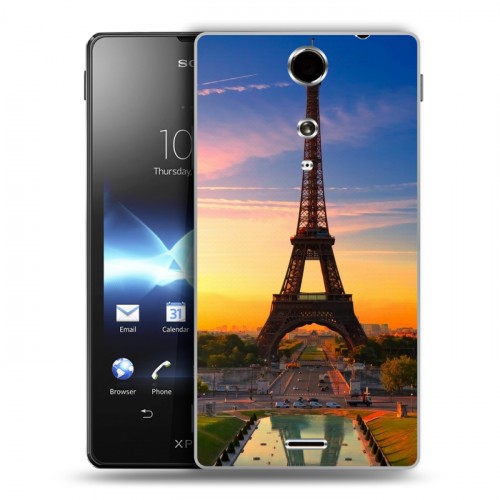 Дизайнерский пластиковый чехол для Sony Xperia TX Париж