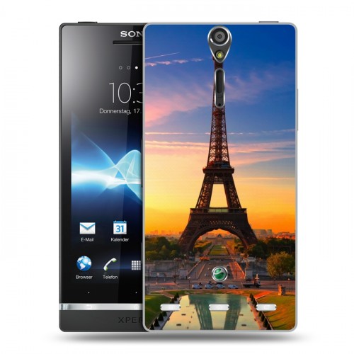 Дизайнерский пластиковый чехол для Sony Xperia S Париж