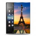 Дизайнерский пластиковый чехол для Sony Xperia acro S Париж