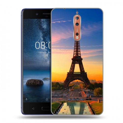 Дизайнерский пластиковый чехол для Nokia 8 Париж