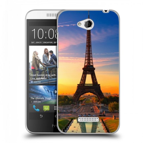 Дизайнерский пластиковый чехол для HTC Desire 616 Париж
