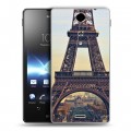 Дизайнерский пластиковый чехол для Sony Xperia TX Париж