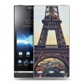 Дизайнерский пластиковый чехол для Sony Xperia S Париж