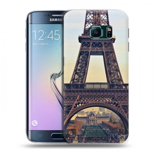 Дизайнерский пластиковый чехол для Samsung Galaxy S6 Edge Париж