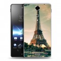 Дизайнерский пластиковый чехол для Sony Xperia TX Париж