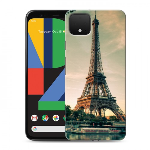 Дизайнерский пластиковый чехол для Google Pixel 4 XL Париж
