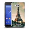 Дизайнерский силиконовый чехол для Sony Xperia E4g Париж