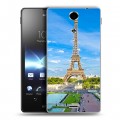 Дизайнерский пластиковый чехол для Sony Xperia TX Париж