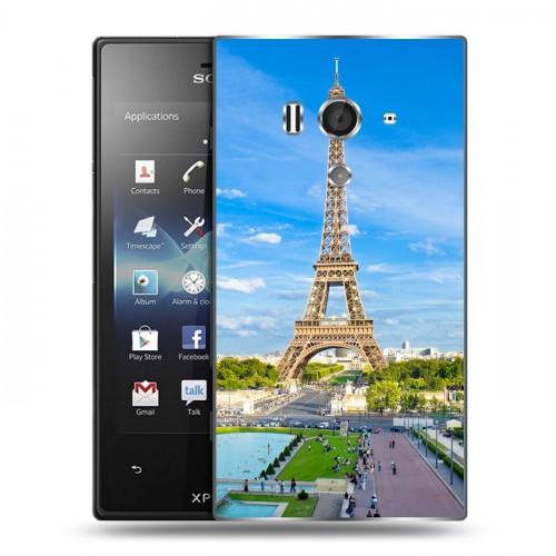 Дизайнерский пластиковый чехол для Sony Xperia acro S Париж