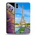 Дизайнерский силиконовый чехол для Iphone Xs Max Париж