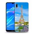 Дизайнерский пластиковый чехол для Huawei Y6 (2019) Париж