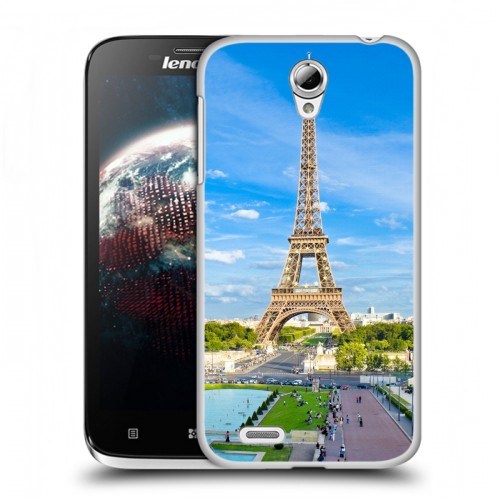 Дизайнерский пластиковый чехол для Lenovo A859 Ideaphone Париж