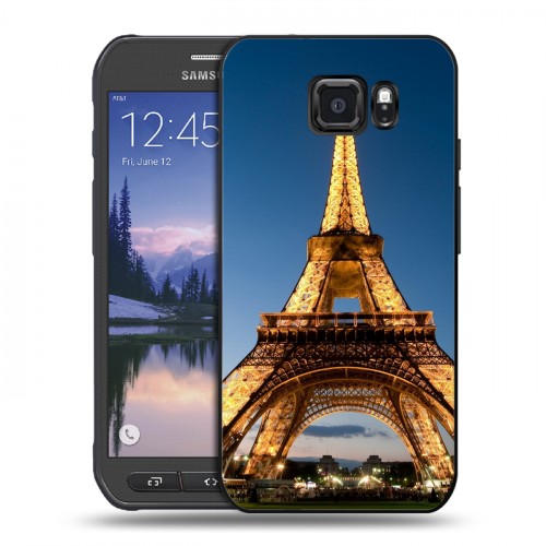 Дизайнерский пластиковый чехол для Samsung Galaxy S6 Active Париж