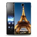 Дизайнерский пластиковый чехол для Sony Xperia TX Париж