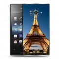 Дизайнерский пластиковый чехол для Sony Xperia acro S Париж