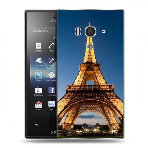 Дизайнерский силиконовый чехол для Sony Xperia acro S Париж