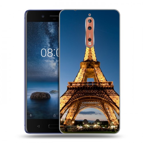 Дизайнерский пластиковый чехол для Nokia 8 Париж