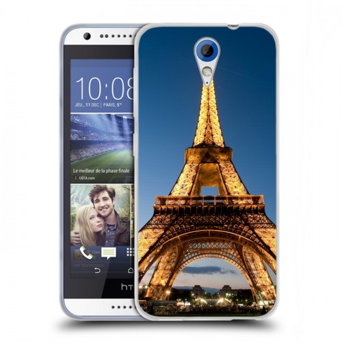 Дизайнерский пластиковый чехол для HTC Desire 620 Париж