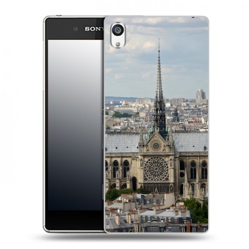 Дизайнерский пластиковый чехол для Sony Xperia E5 Париж