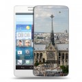 Дизайнерский пластиковый чехол для Huawei Ascend D2 Париж