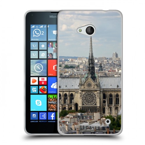 Дизайнерский пластиковый чехол для Microsoft Lumia 640 Париж