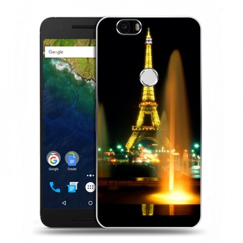 Дизайнерский силиконовый чехол для Google Huawei Nexus 6P Париж