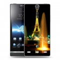 Дизайнерский пластиковый чехол для Sony Xperia S Париж